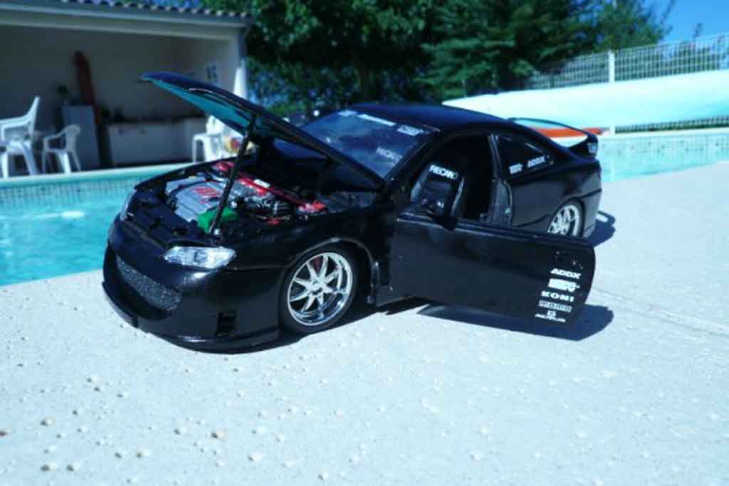 Peugeot 406 1/18 Gate nero jantes 17 pouces sono subwoofer tuning modellino in miniatura