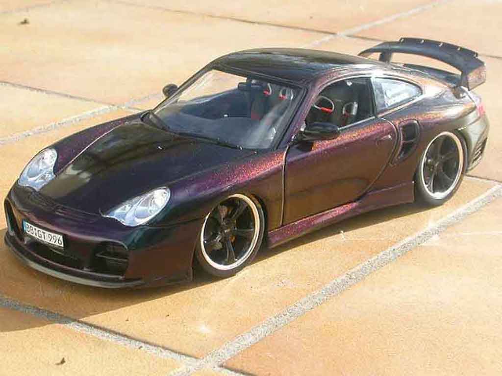 Porsche 996 Turbo 1/18 Hotworks Turbo techart cameleon tuning modellino in miniatura