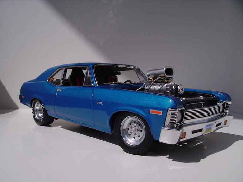 Chevrolet Nova 1972 1/18 GMP 1972 drag tuning modellino in miniatura