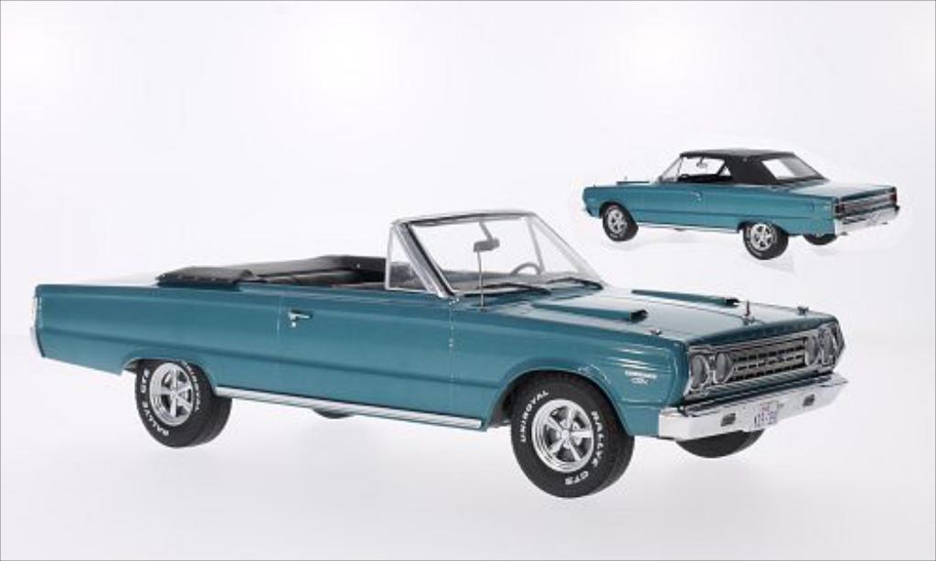 Plymouth Belvedere 1/18 Greenlight GTX Convertibile metallico turkis 1967 modellino in miniatura