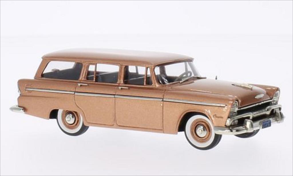 Plymouth Belvedere 1/43 Brooklin Suburban kupfer 1955 modellino in miniatura