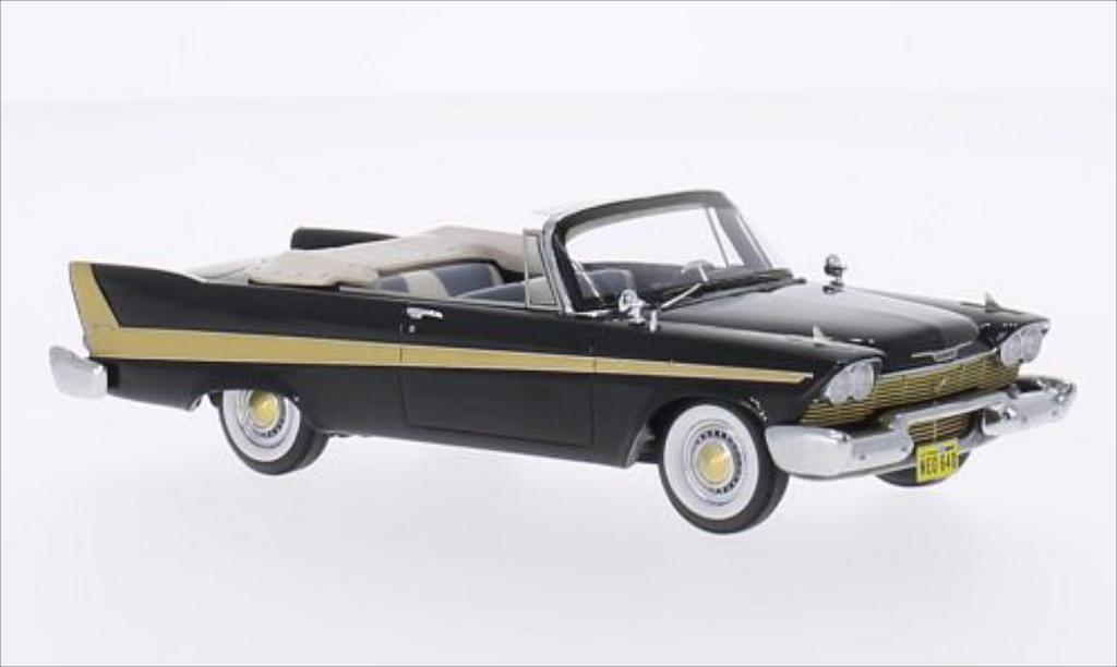 Plymouth Fury 1/43 Neo Convertibile nero 1958 modellino in miniatura