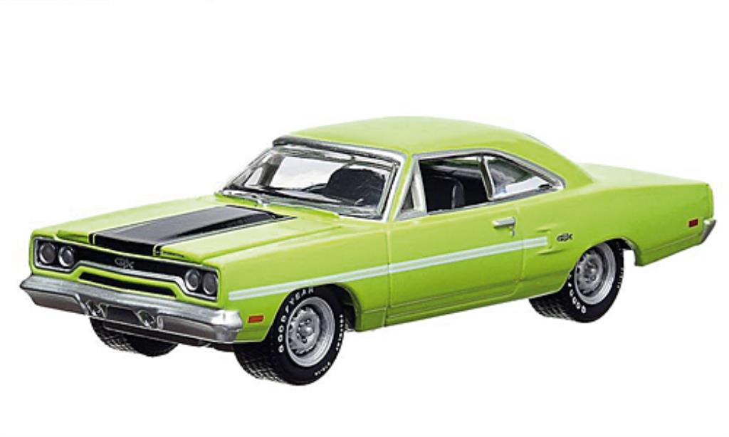 Plymouth GTX 1/64 Greenlight grun/matt-nero 1970 modellino in miniatura