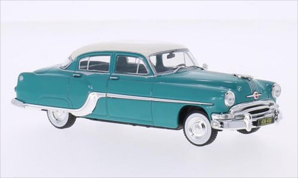 Pontiac Chieftain 1/43 WhiteBox turkis/bianco 1954 modellino in miniatura