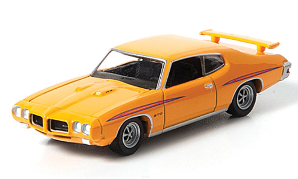 Pontiac GTO 1/64 Greenlight giallo G.T.O.s modellino in miniatura