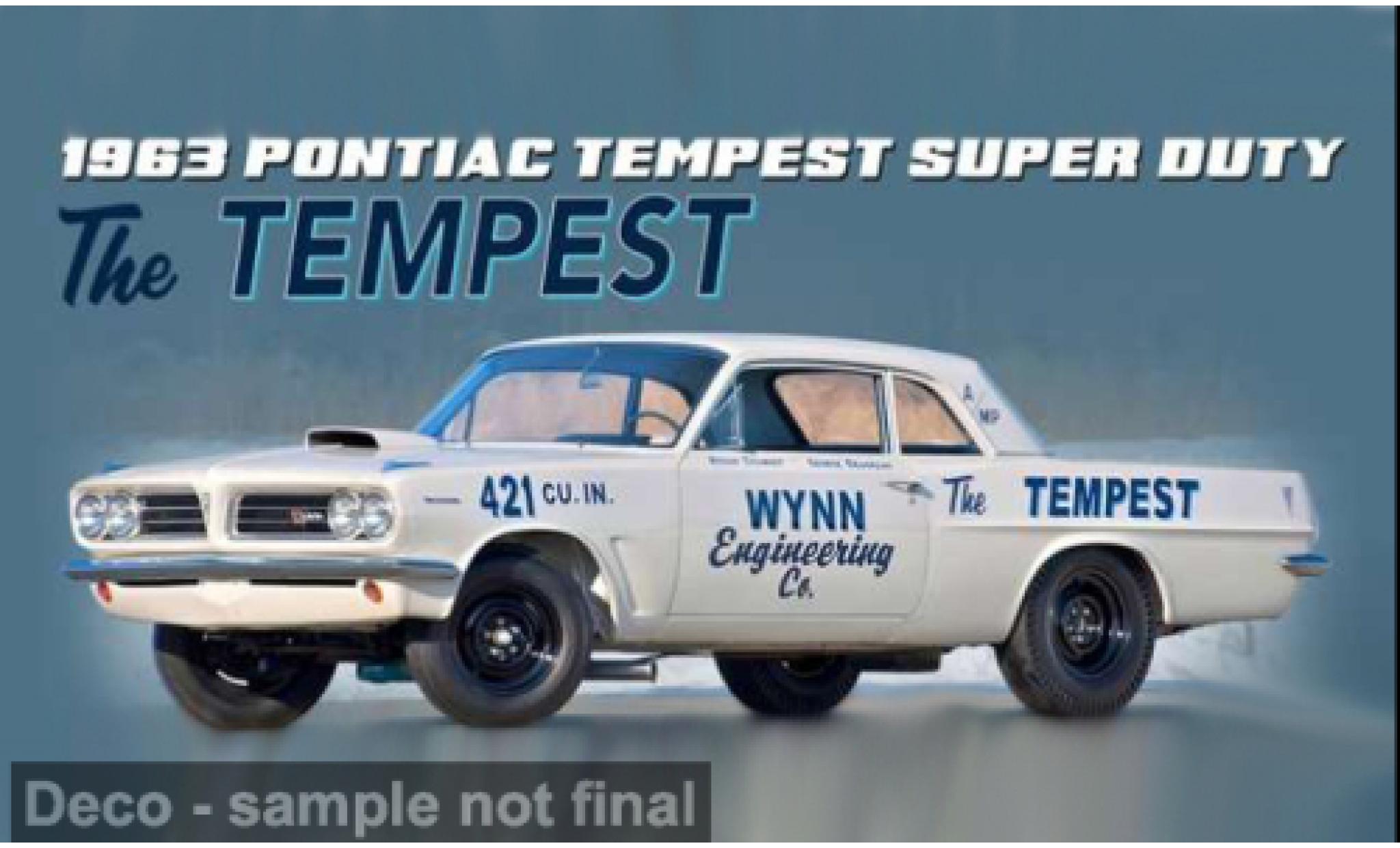 Pontiac Tempest 1/18 ACME Super Duty 1963 The 1:18 modellino in miniatura