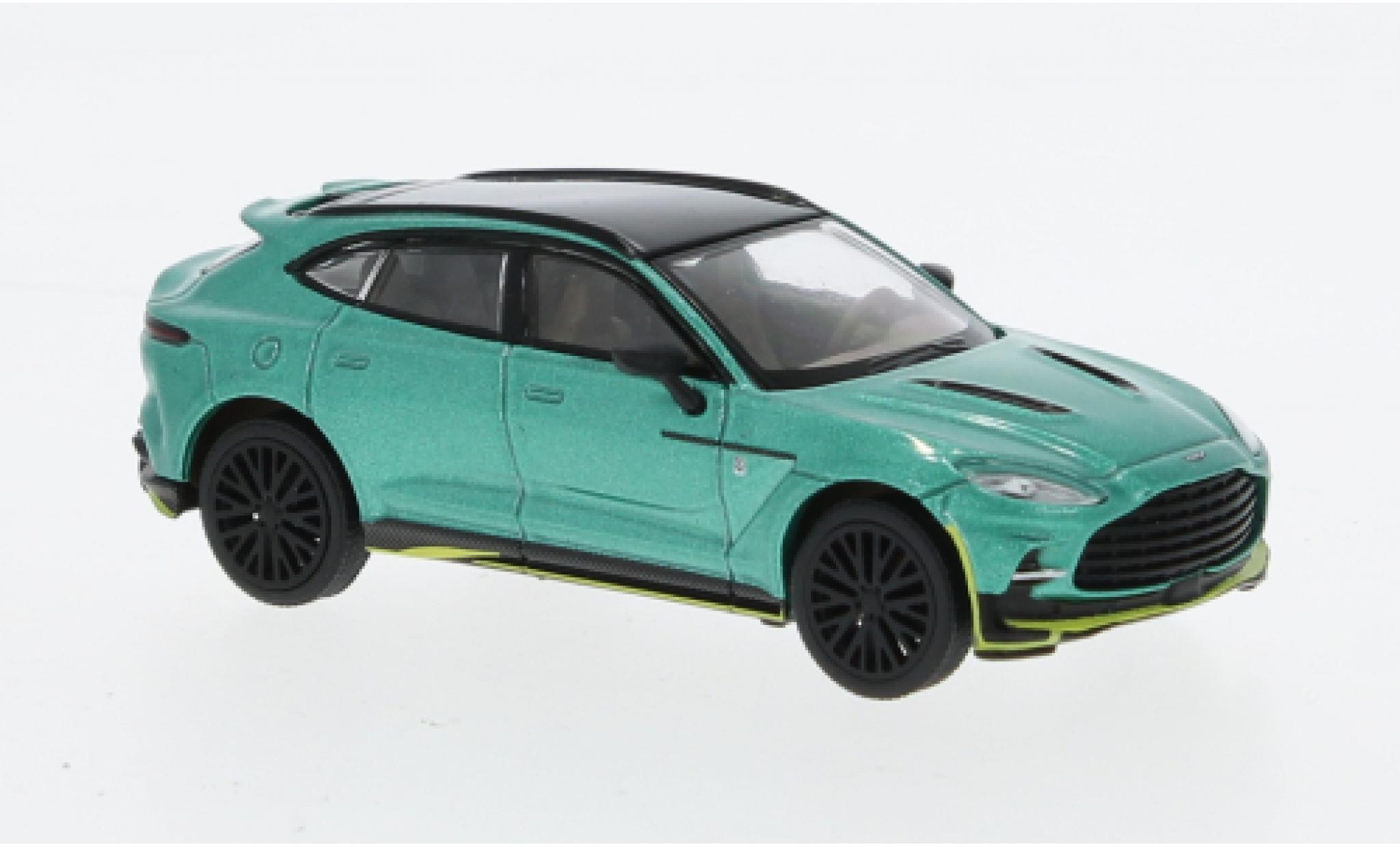 Aston Martin DBX 1/64 Pop Race metallise grün 1:64 modellino in miniatura