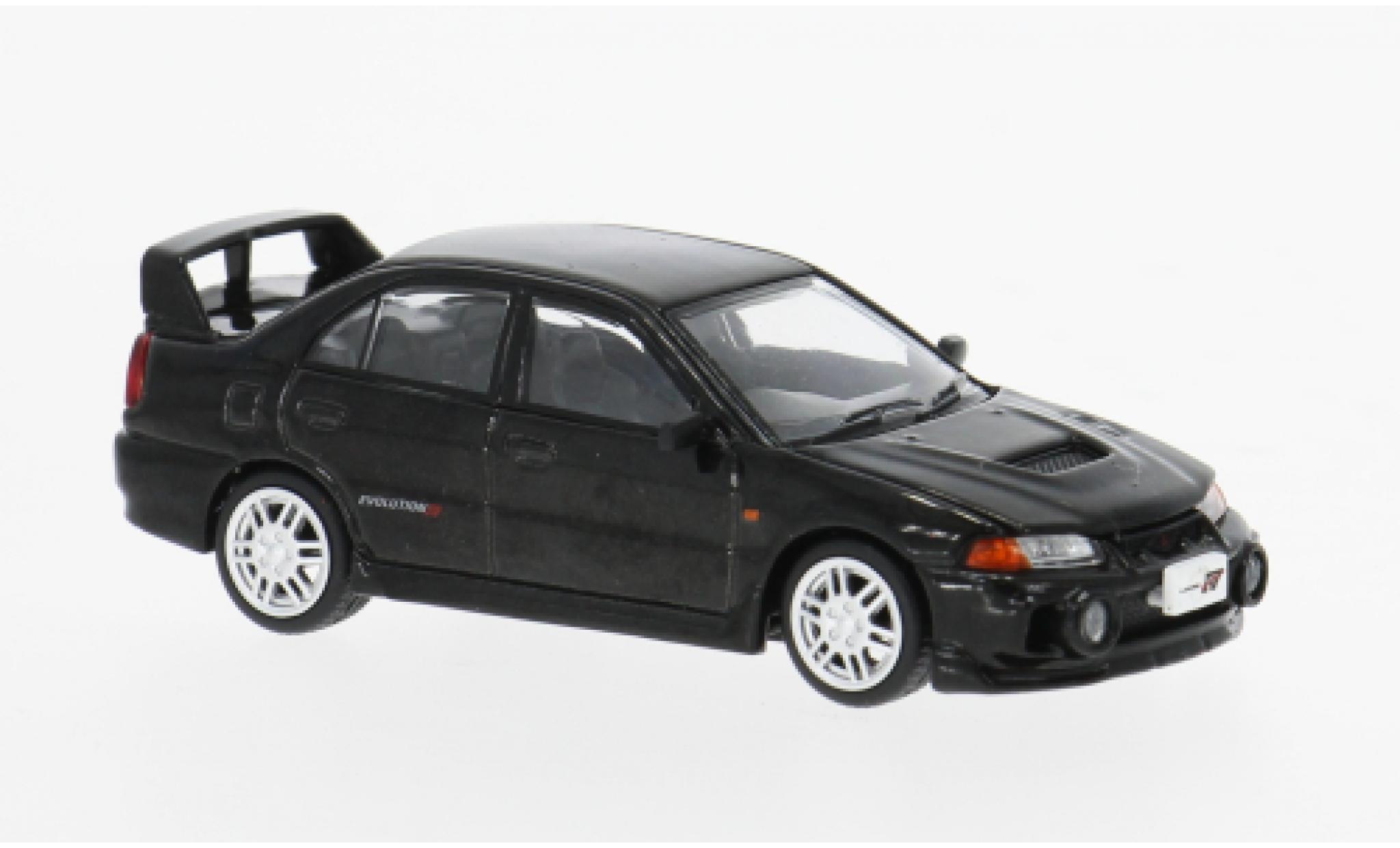 Mitsubishi Lancer 1/64 Pop Race Evo IV schwarz 1:64 modellino in miniatura