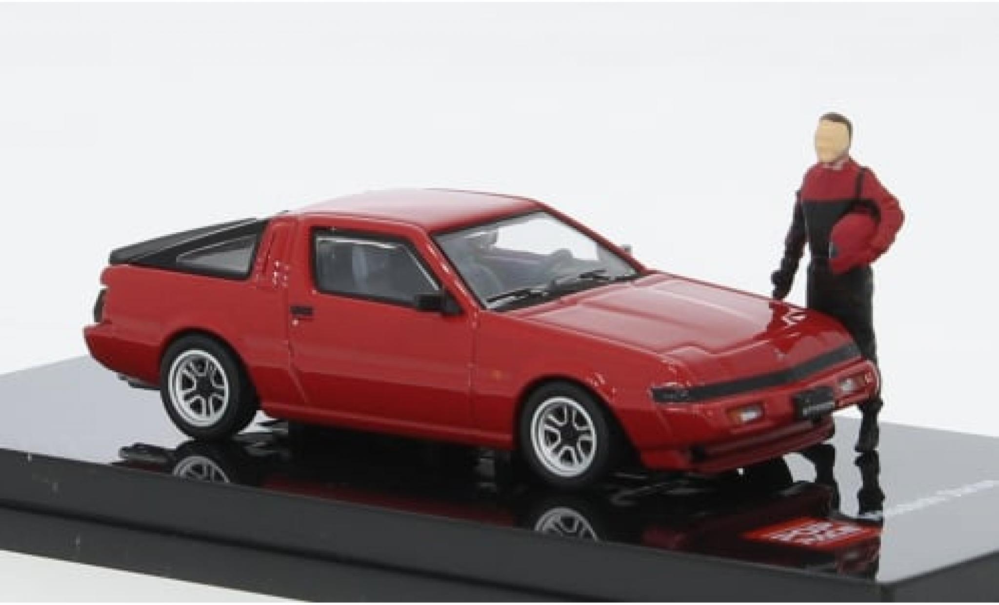 Mitsubishi Starion 1/64 Pop Race rot 1:64 modellino in miniatura