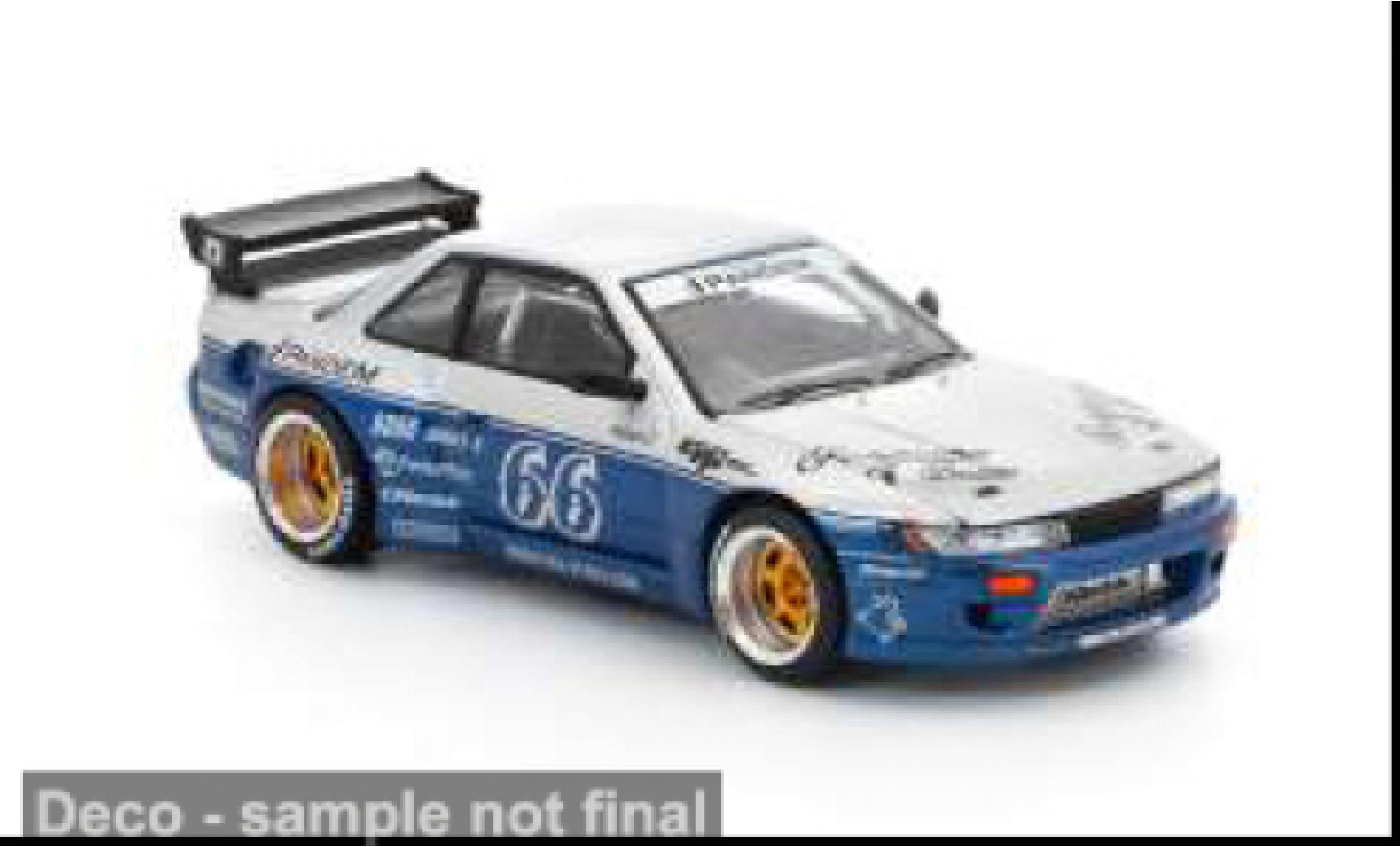 Nissan Silvia 1/64 Pop Race (S13) blau/weiss 1:64 modellino in miniatura