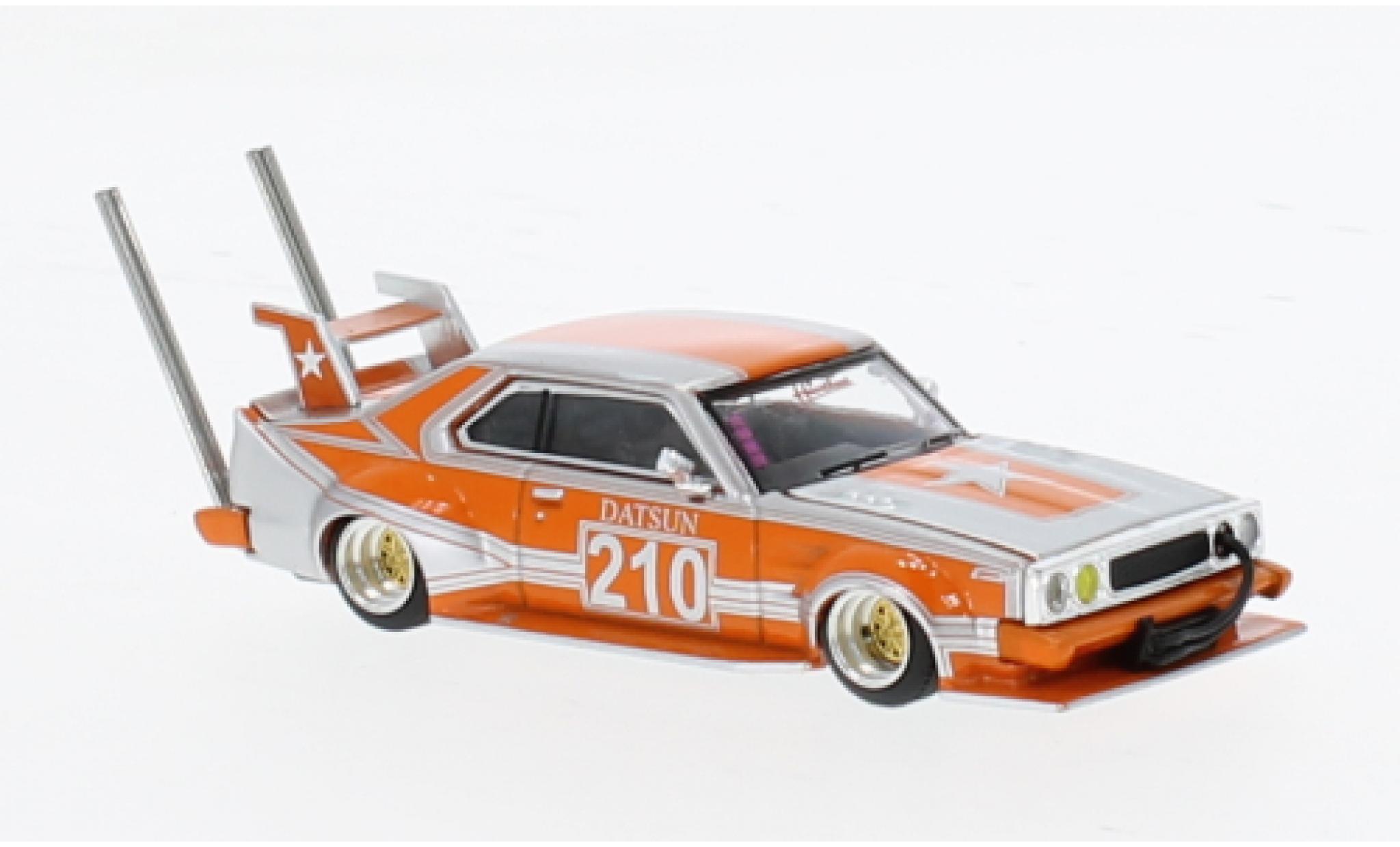 Nissan Skyline 1/64 Pop Race (C210) Bosozoku Style orange/silber 1:64 modellino in miniatura