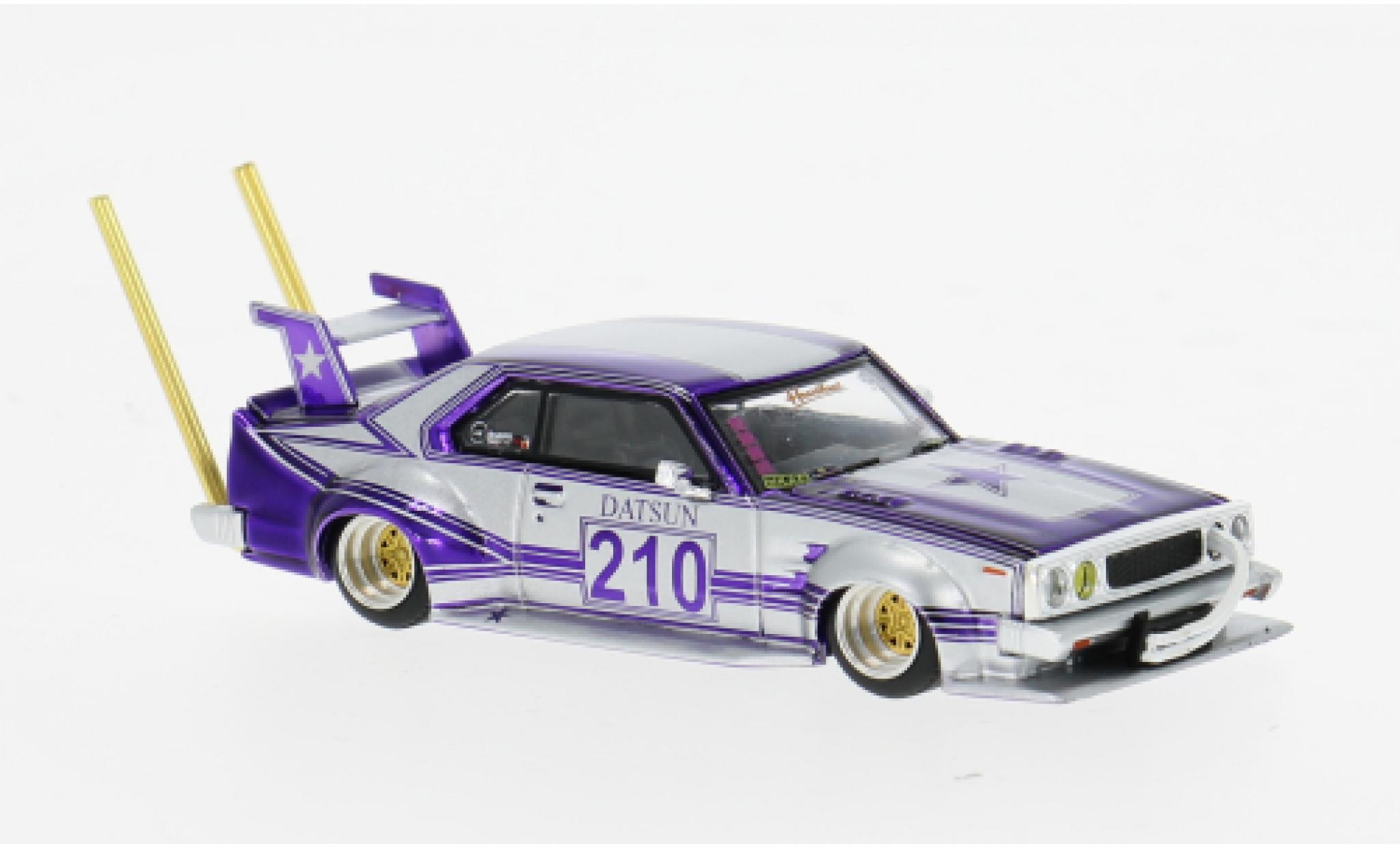 Nissan Skyline 1/64 Pop Race C210 violett/silber 1:64 modellino in miniatura