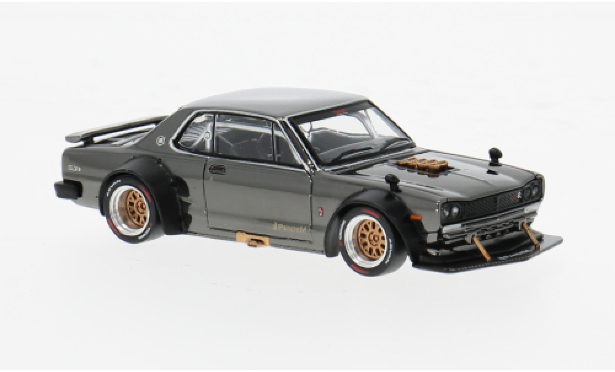 Nissan Skyline 1/64 Pop Race GT-R V8 Drift chrom 1:64 modellino in miniatura