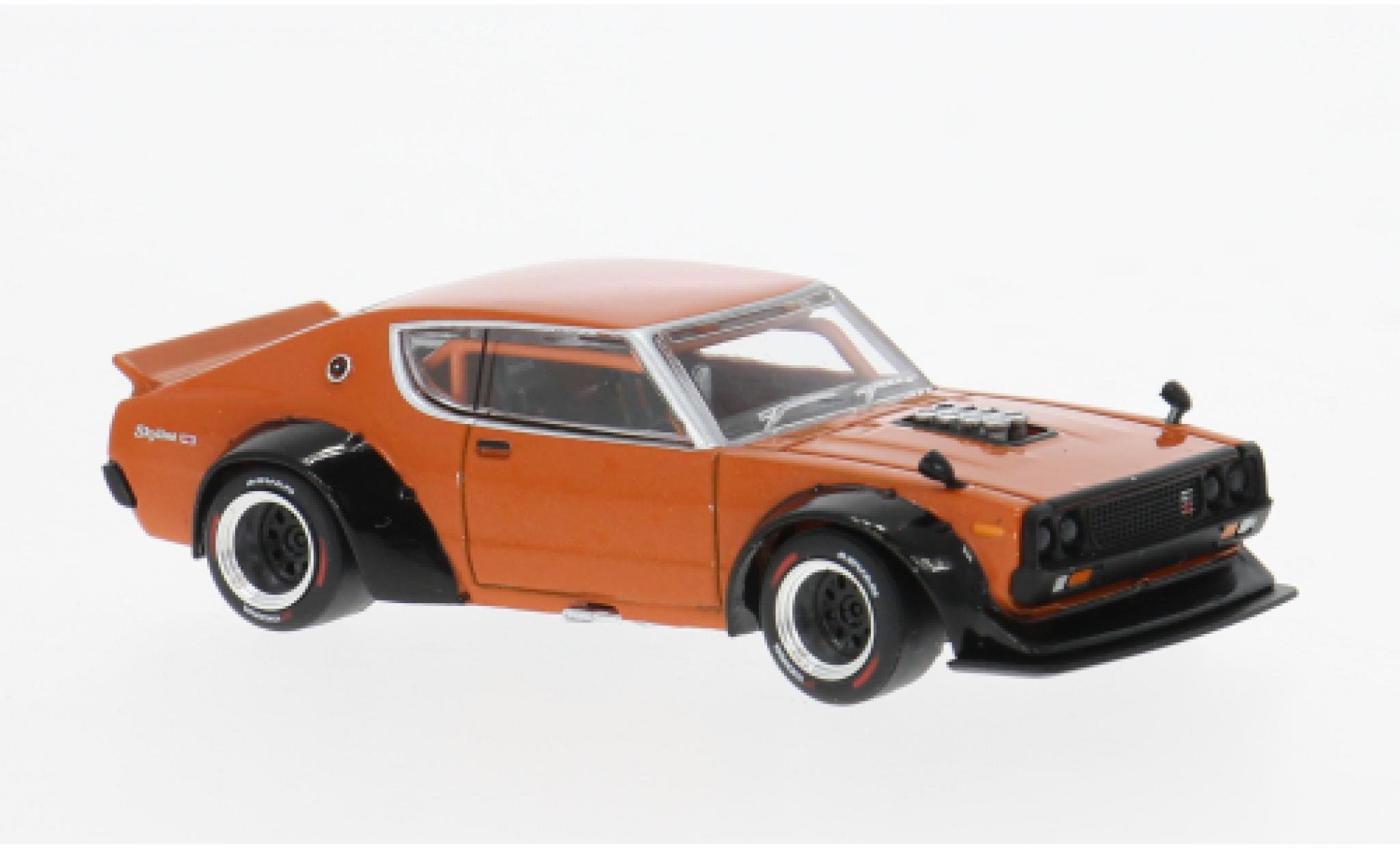 Nissan Skyline Pop Race GT-R V8 Drift orange 1:64 modellino in miniatura