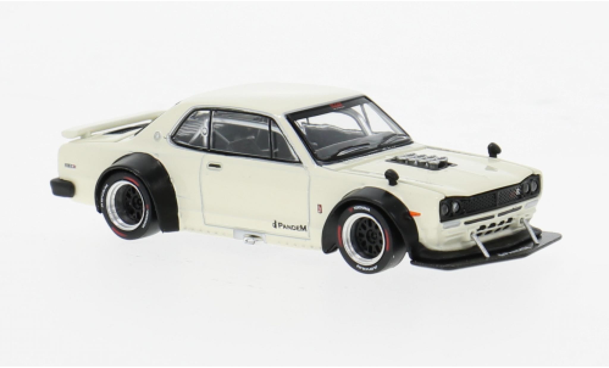 Nissan Skyline 1/64 Pop Race GT-R V8 Drift weiss 1:64 modellino in miniatura