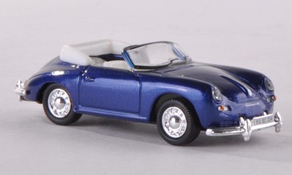 Porsche 356 A 1/87 Schuco A Cabrio blu modellino in miniatura