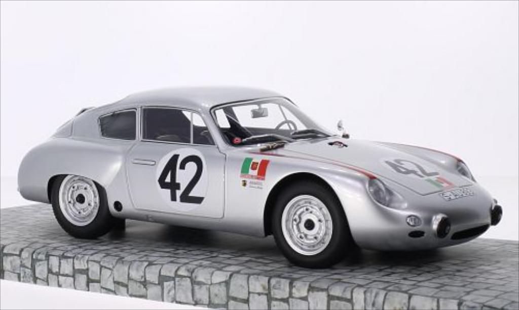 Porsche 356 B 1/18 Minichamps B 1600 GS Carrera GTL Abarth No.42 Scuderia SSS Targa Florio 1962 /H.Linge modellino in miniatura