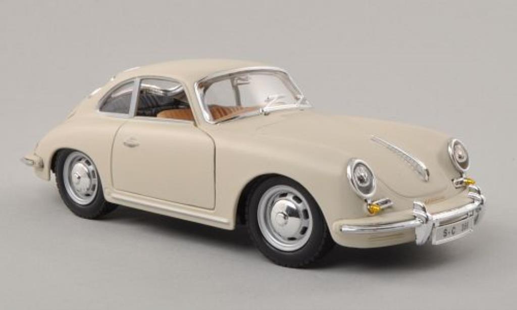Porsche 356 B 1/24 Burago B matt-beige 1961 modellino in miniatura
