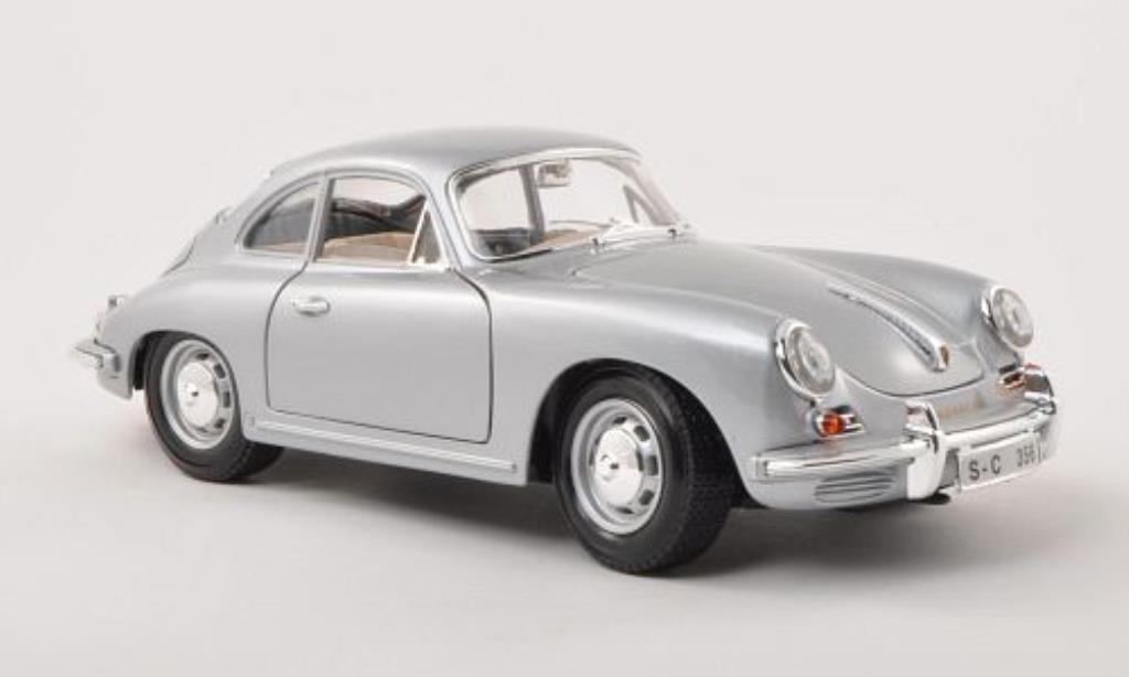 Porsche 356 B 1/18 Burago B grigio 1961 modellino in miniatura