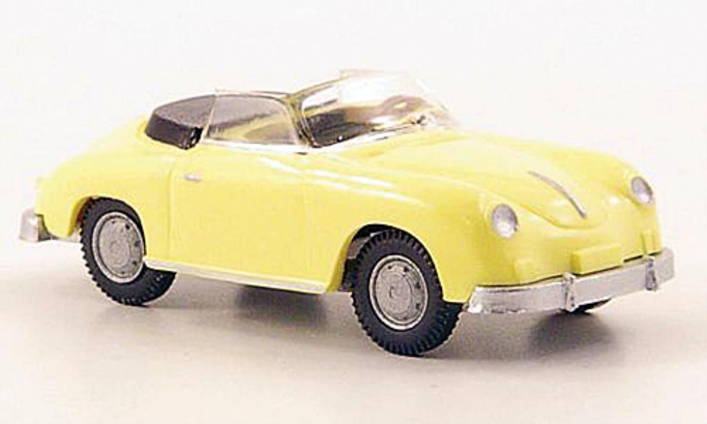 Porsche 356 1/87 Wiking Cabriolet giallo modellino in miniatura