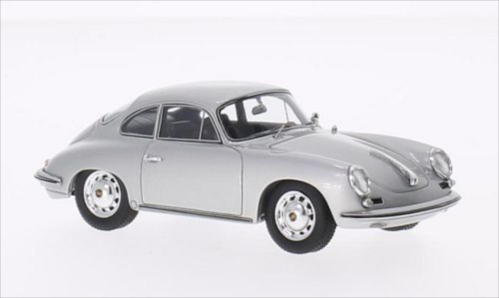 Porsche 356 1/43 Spark Carrera 2 grigio 1963 modellino in miniatura