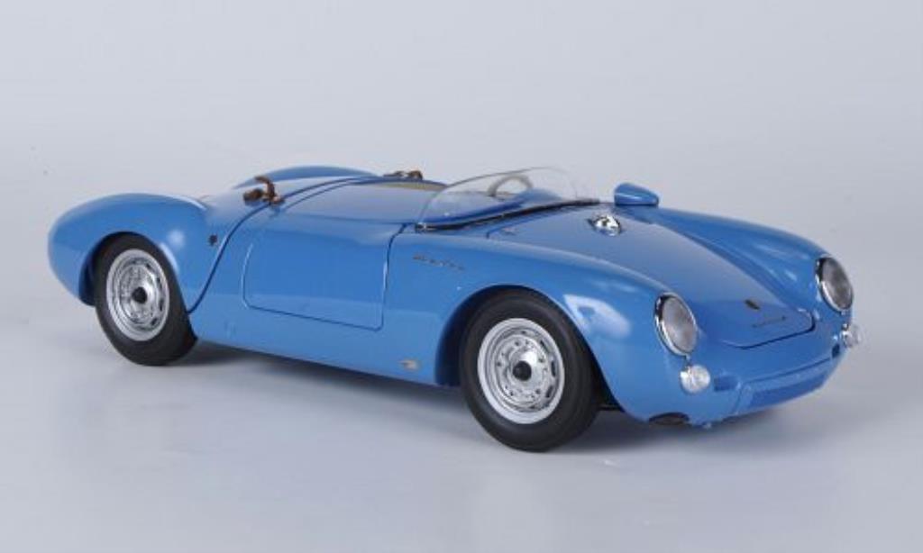 Porsche 550 1/18 Schuco A Spyder blu modellino in miniatura