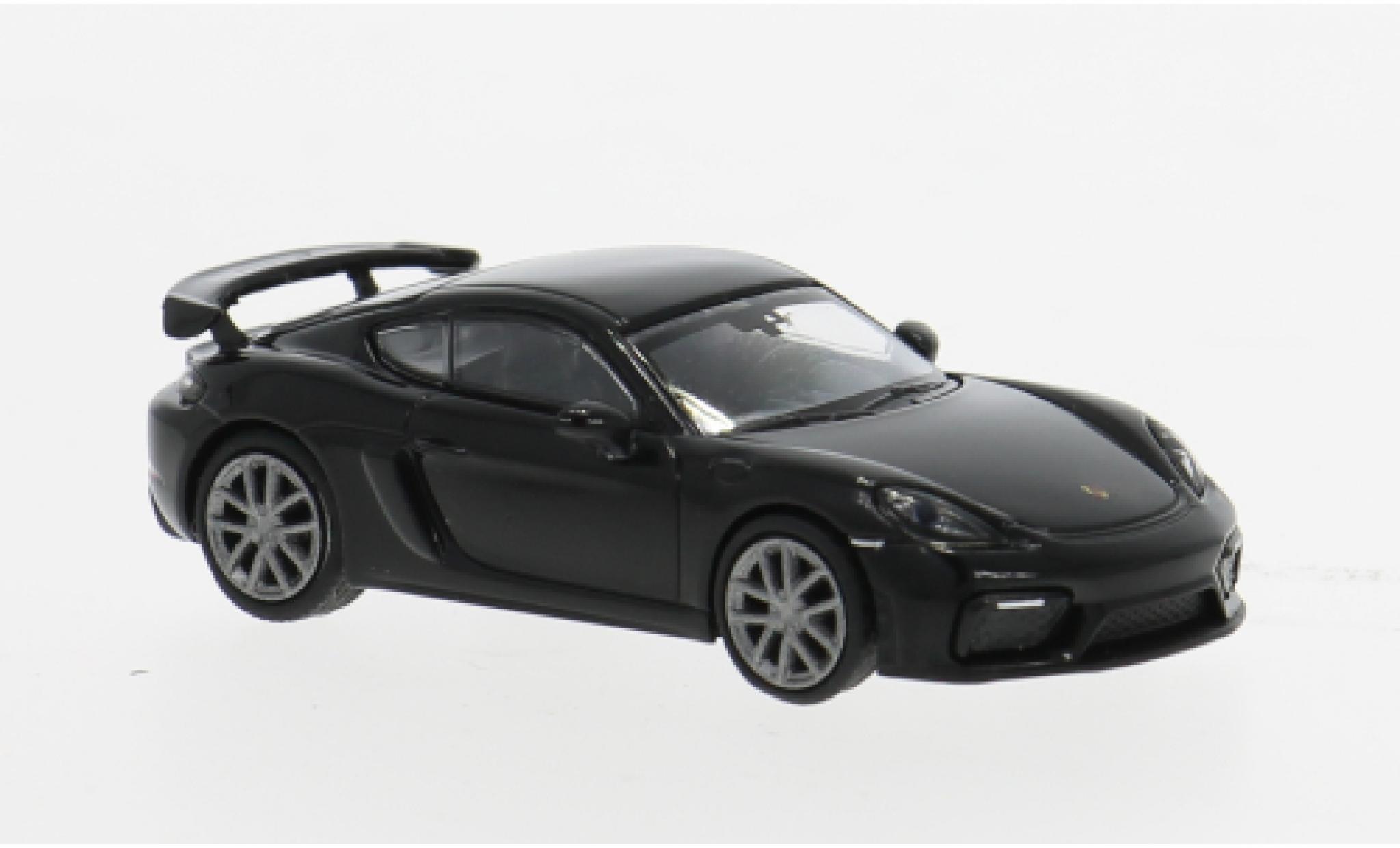 Porsche Cayman GT4 Minichamps 718 schwarz 1:87 modellino in miniatura