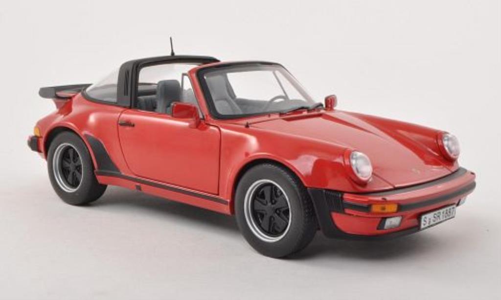 Porsche 930 Turbo 1/18 Norev 3.3 Turbo Targa rosso 1987 modellino in miniatura