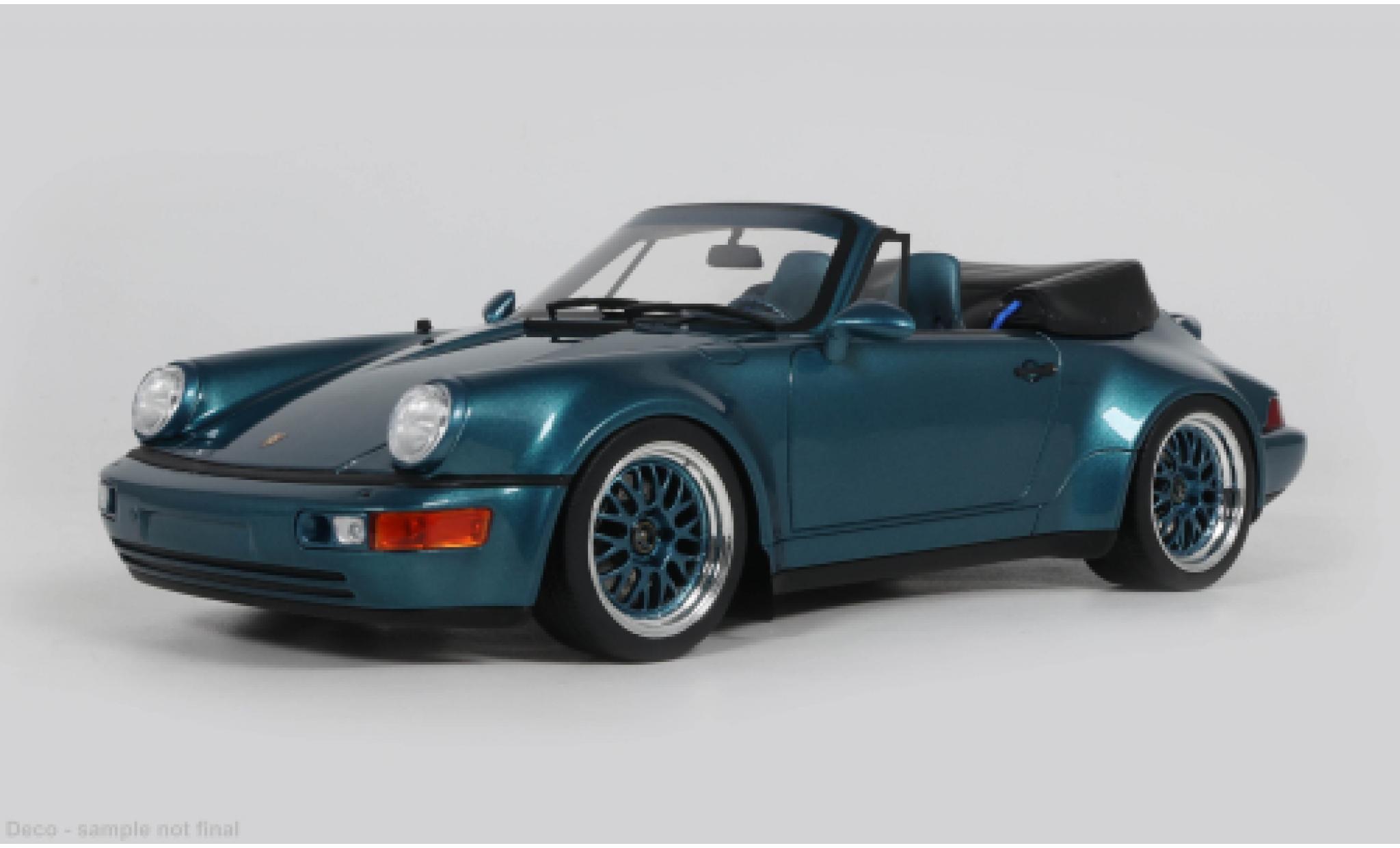 Porsche 911 1/18 GT Spirit (964) America GS blu 1 1:18 modellini auto