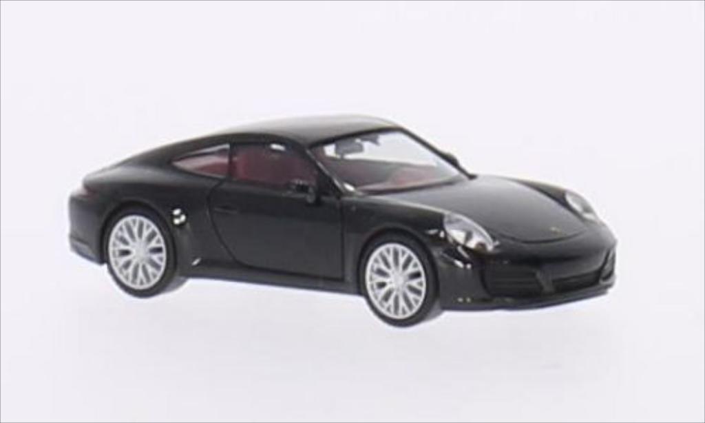 Porsche 991 S 1/87 Herpa Carrera S nero 2015 modellino in miniatura