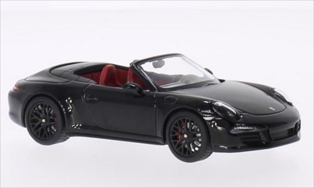 Porsche 991 GTS 1/43 Schuco Carrera 4 GTS Cabrio nero/nero 2014 modellino in miniatura
