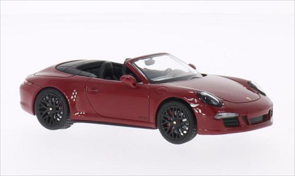 Porsche 991 GTS 1/43 Schuco Carrera GTS Cabriolet rosso 2014 modellino in miniatura