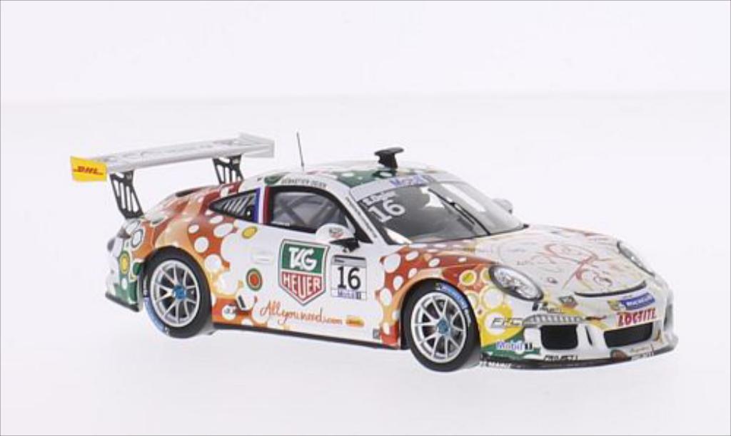Porsche 991 GT3 Cup 1/43 Spark GT3 Cup No.16 TAG Heuer Supercup Monaco 2013 modellino in miniatura