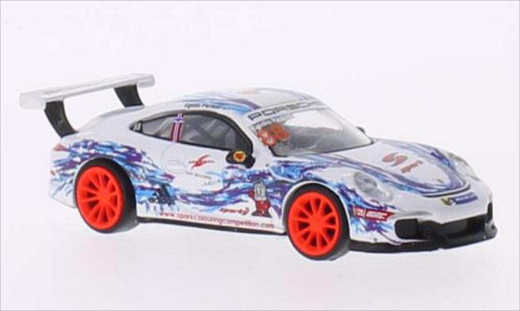 Porsche 991 1/64 Spark No.88 y PCCA Malaysia 2015 modellino in miniatura