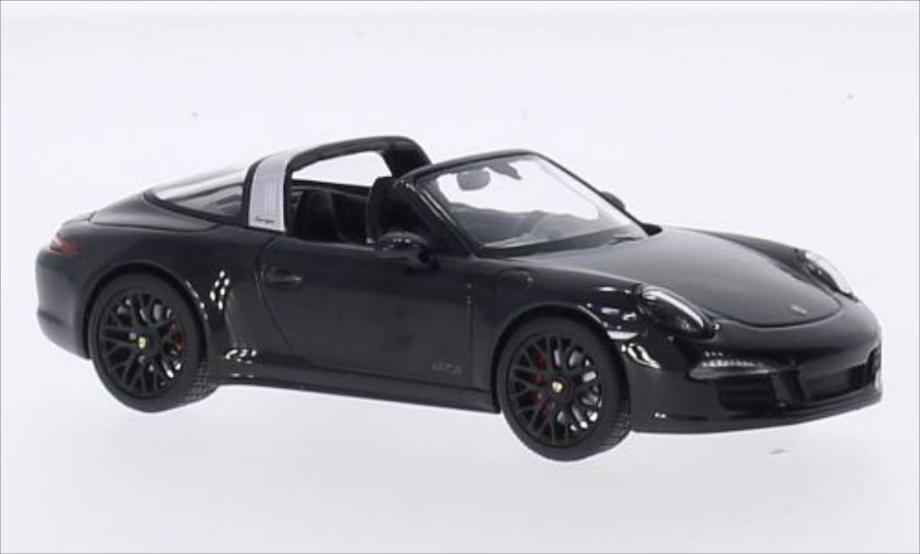 Porsche 991 Targa 1/43 Schuco Targa 4 GTS metallico nero modellino in miniatura