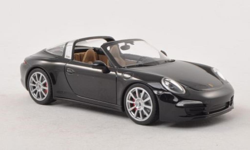 Porsche 991 Targa 1/43 Minichamps Targa 4S nero modellino in miniatura