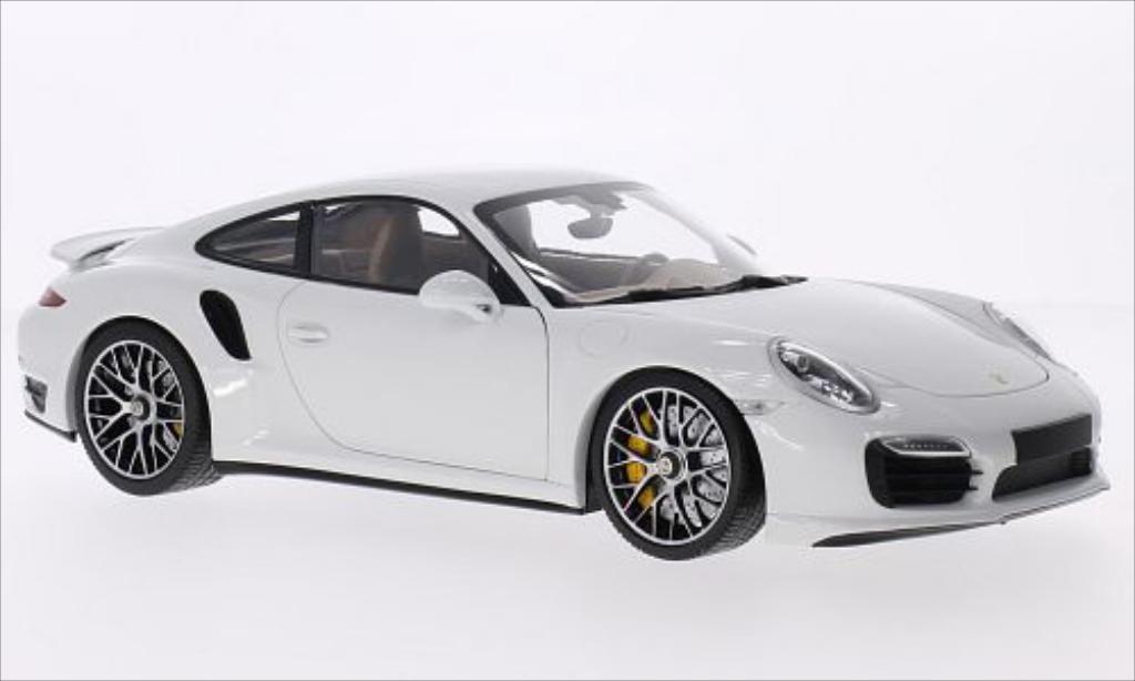Porsche 991 Turbo S 1/18 Minichamps Turbo S bianco 2013 modellino in miniatura