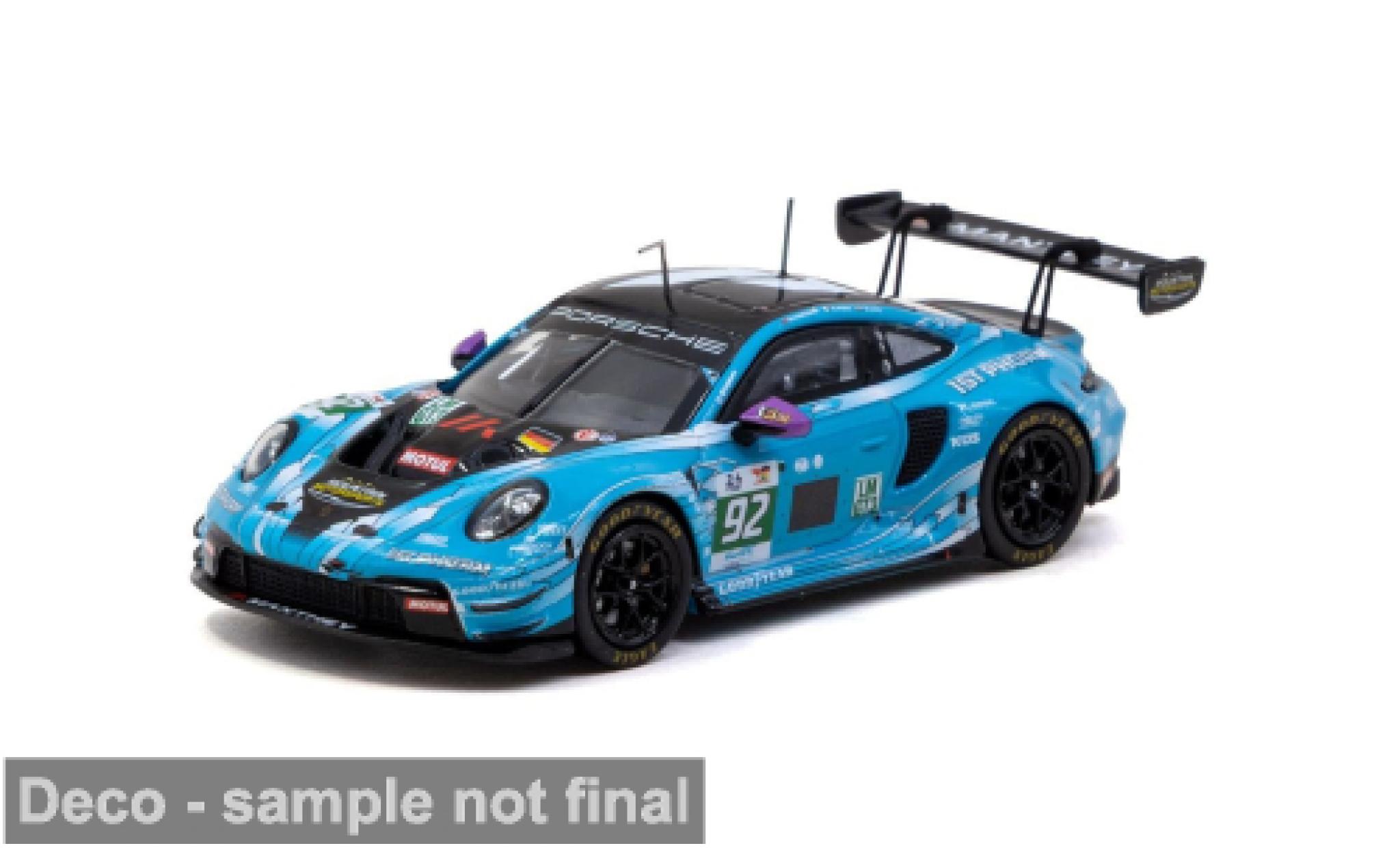 Porsche 992 GT3 R 1/64 Tarmac Works 911  24h Le Mans 2025 #92 R.Hardwick 1:64 modellini auto