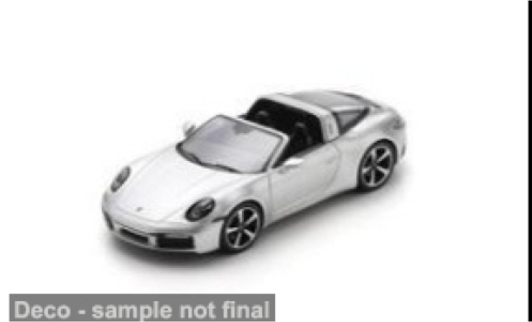 Porsche 992 Targa 1/43 Spark 911  4S silber 1:43 modellino in miniatura