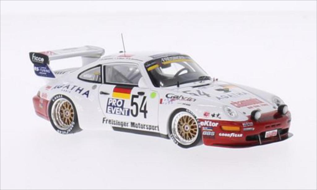Porsche 993 Turbo 1/43 Spark Bi-Turbo No.54 Freisinger Motorsport 24h Le Mans 1995 /M.Ligonnet modellino in miniatura
