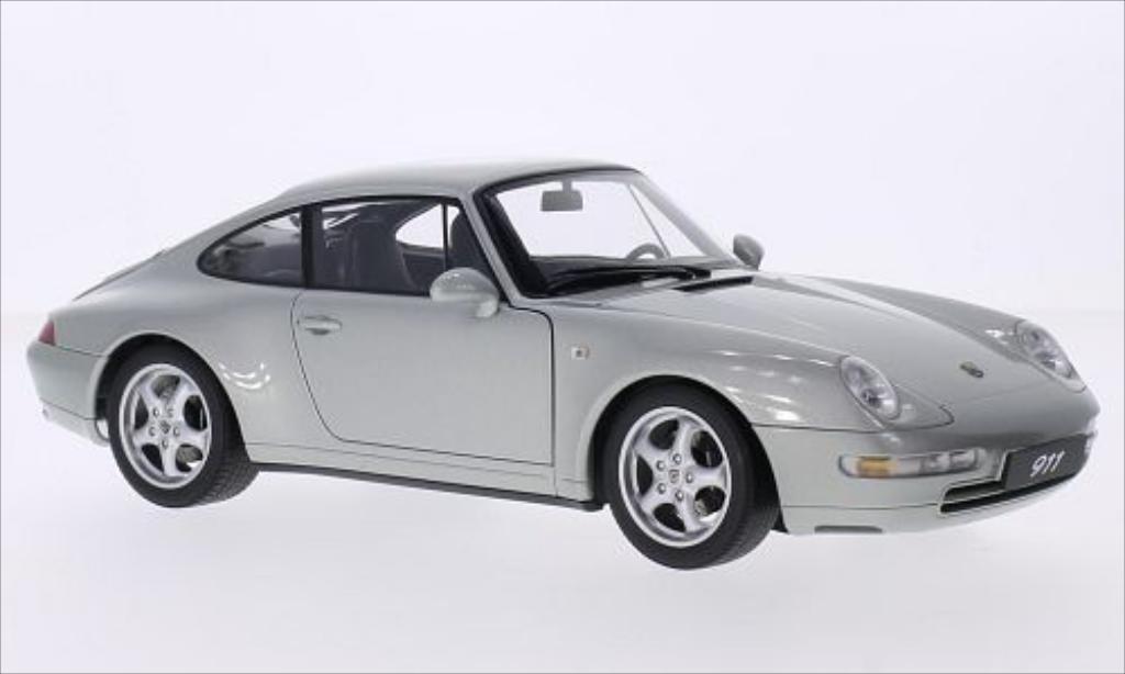 Porsche 993 Carrera 1/18 Autoart Carrera grigio 1995 modellino in miniatura