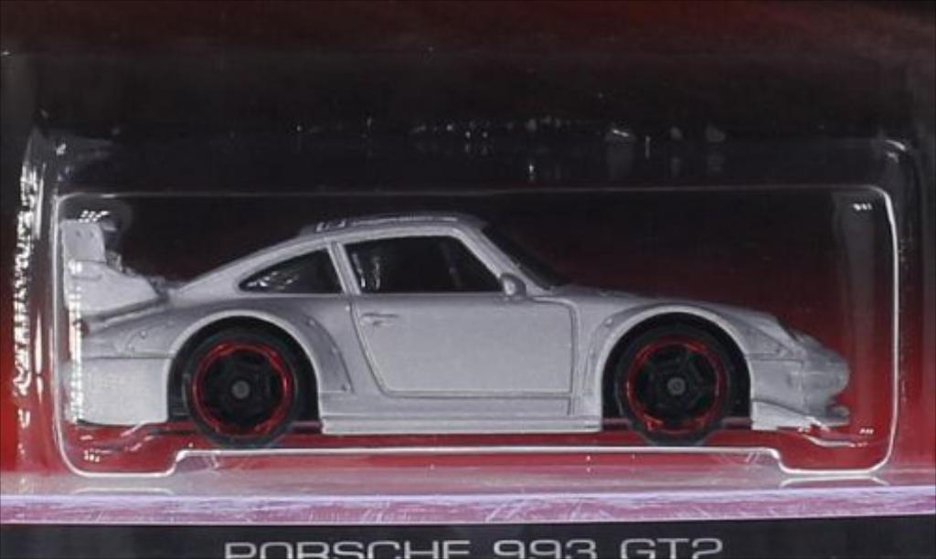 Porsche 993 GT2 1/64 Hot Wheels GT2 No.19 modellino in miniatura