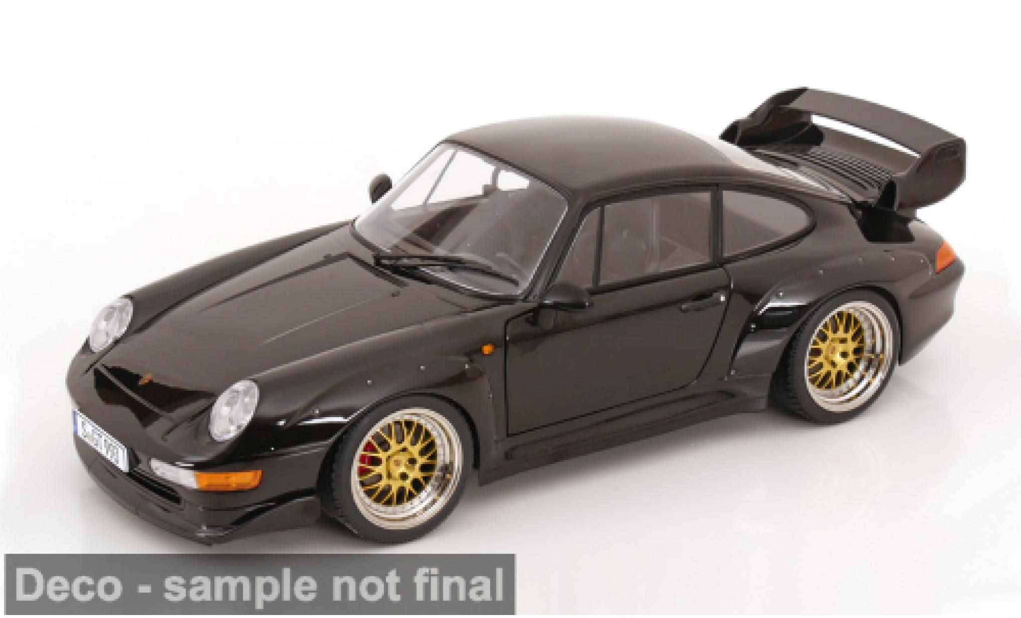 Porsche 993 GT2 1/12 KK Scale 911  schwarz 1996 1:12 modellino in miniatura