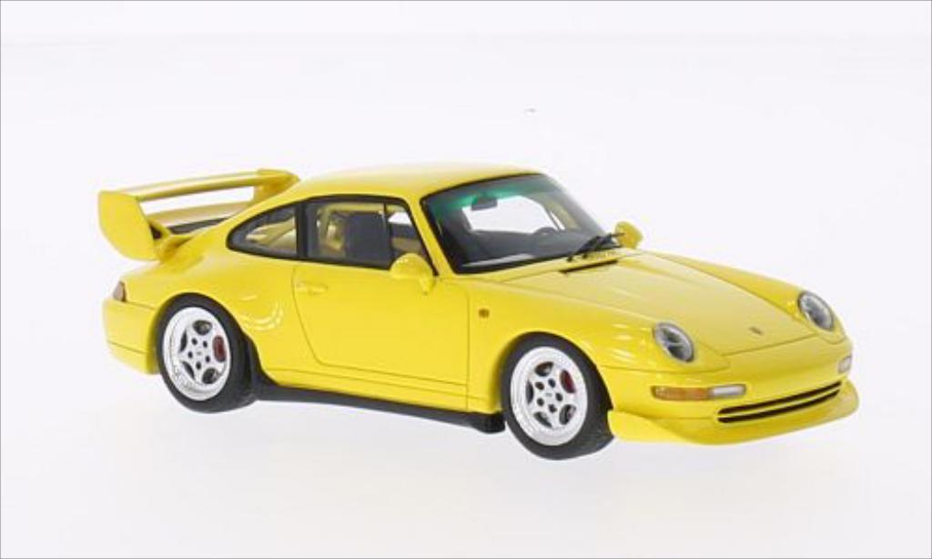 Porsche 993 1/43 Spark Club Sport giallo 1995 modellino in miniatura