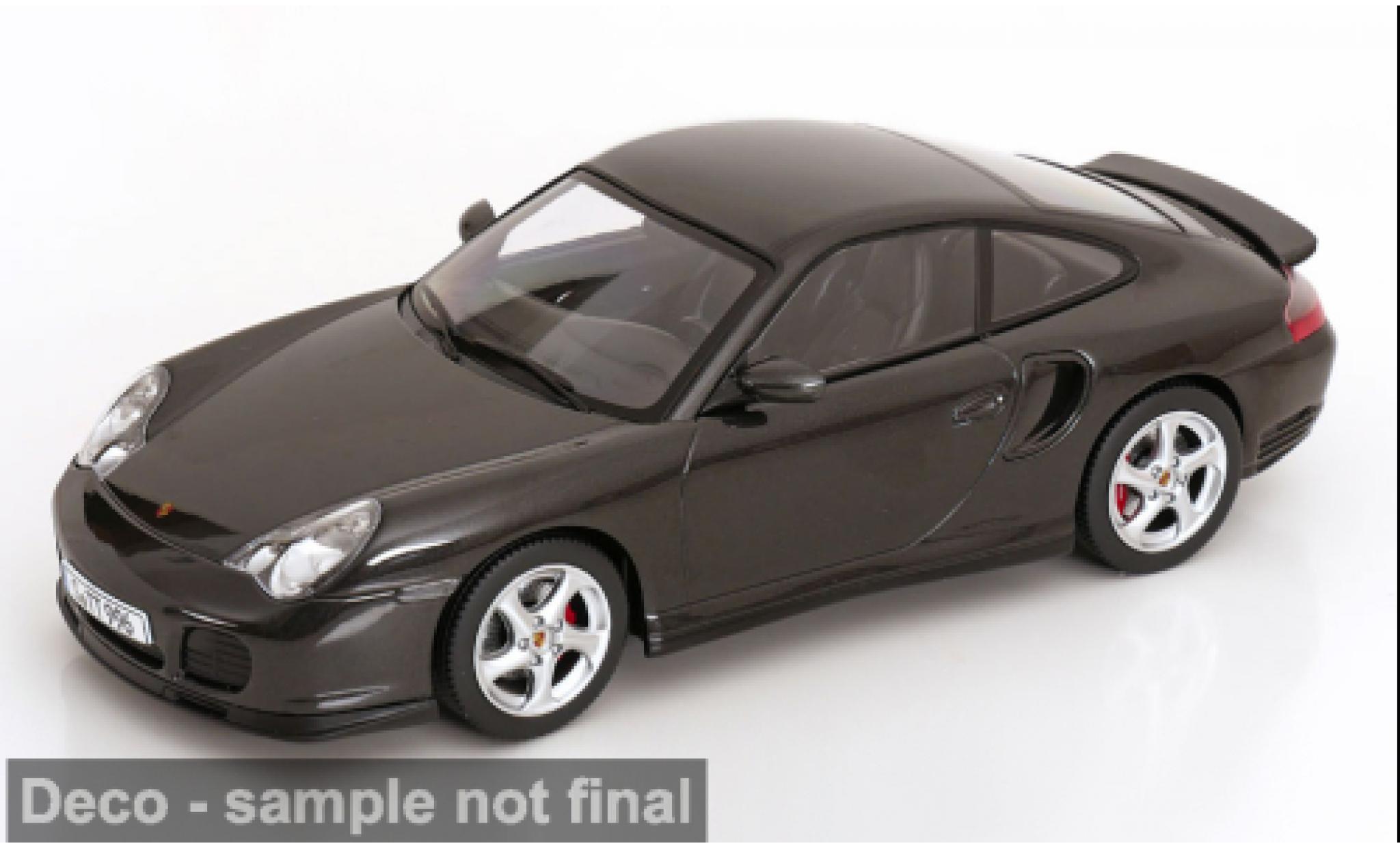 Porsche 996 Turbo 1/18 KK Scale 911  schwarz 2000 1:18 modellini auto