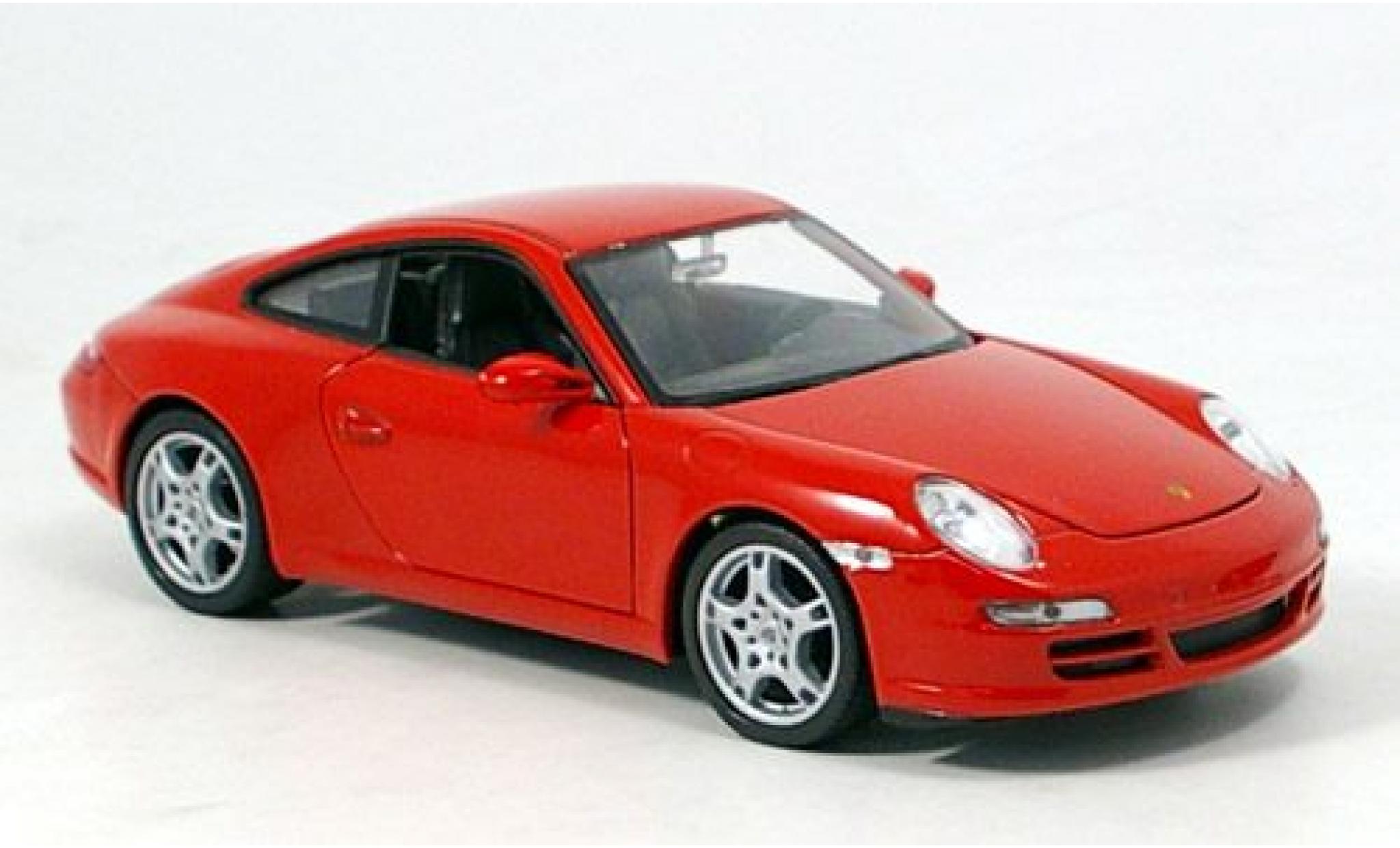 Porsche 997 1/24 Welly 911  Car rot 1:24 modellino in miniatura