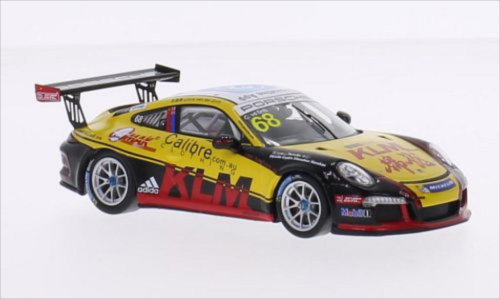 Porsche 997 GT3 CUP 1/43 Spark GT3 Cup No.68 Kamlung Racing Carrera Cup Asia 2015 modellino in miniatura