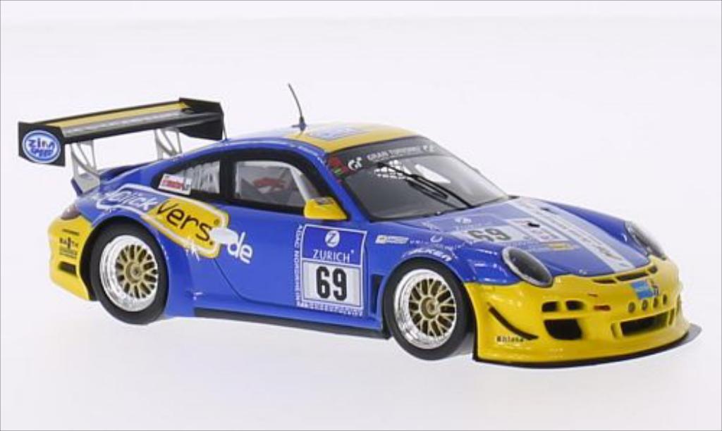 Porsche 997 GT3 CUP 1/43 Spark GT3 Cup No.69 Click vers.de Team 24h Nurburgring 2015 /R.Chrzanowski modellino in miniatura