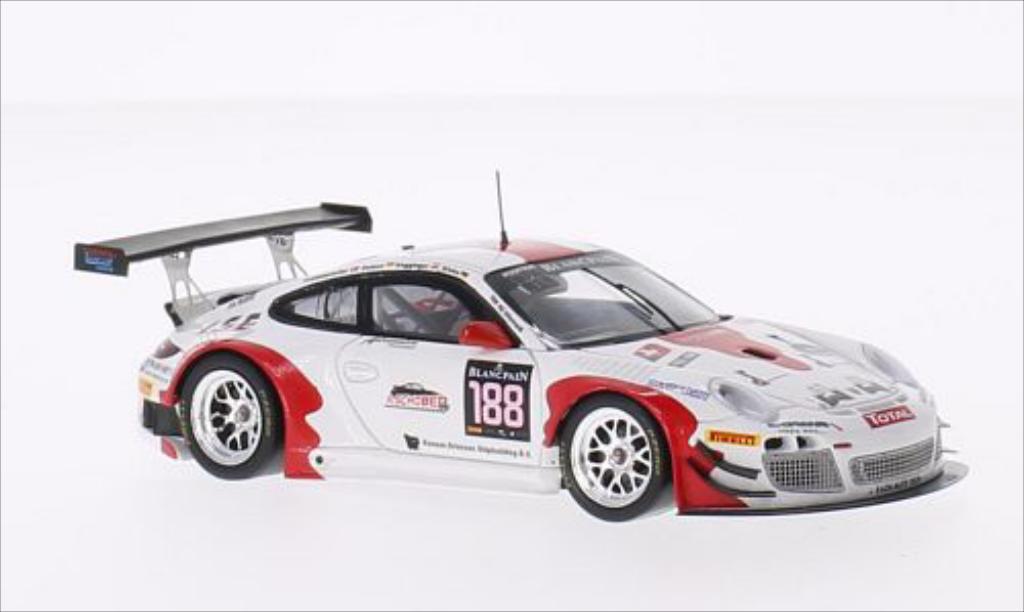 Porsche 997 GT3 1/43 Spark GT3 R No.188 Fach Auto Tech 24h Spa 2014 /S.Dolenc modellino in miniatura