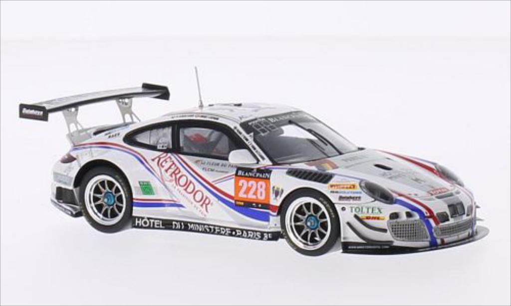 Porsche 997 GT3 1/43 Spark GT3 R No.228 Delhaye Racing 24h Spa 2014 modellino in miniatura